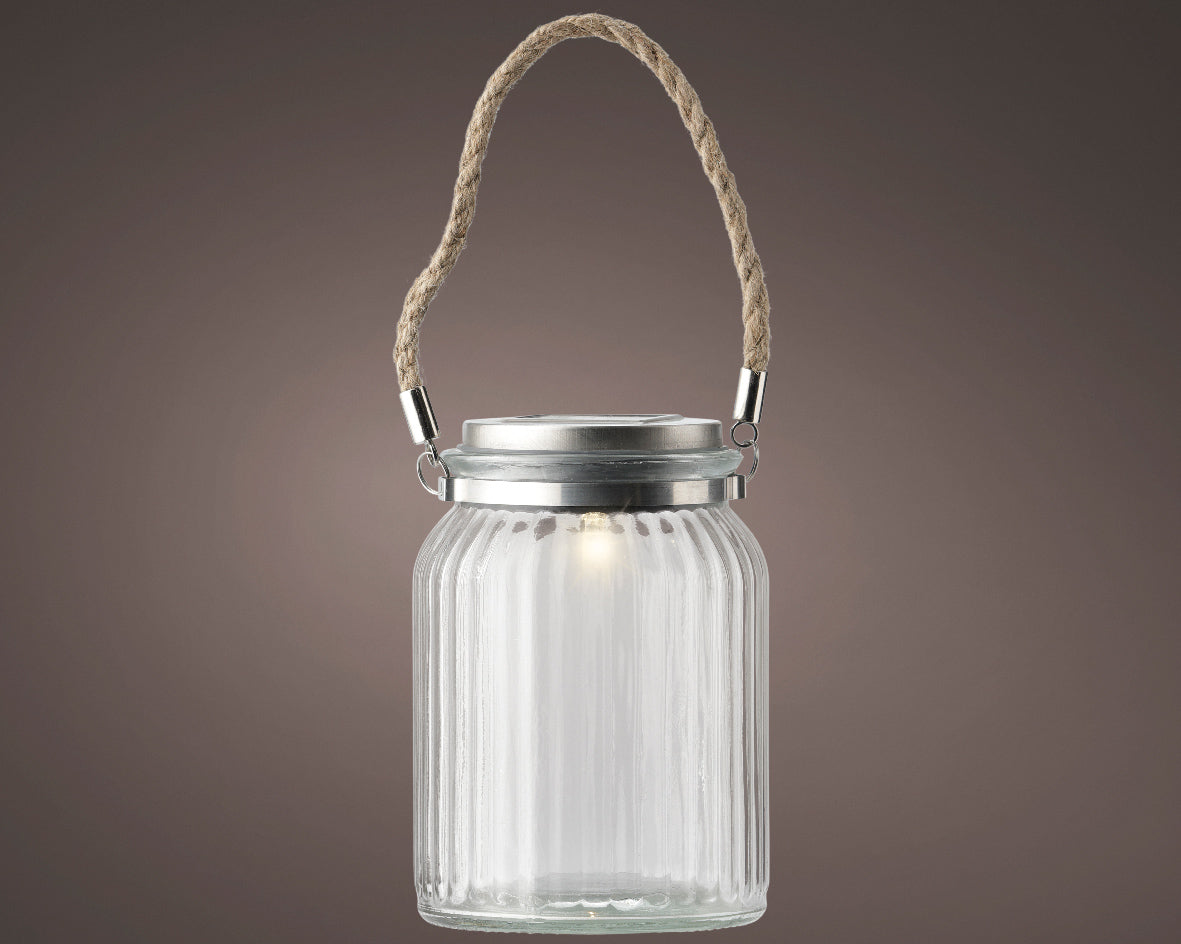 Solar Garden Light Glass D.10x15H Kaemingk - Lampada Solare da Giardino in Vetro con Design Elegante Solar Garden Light Glass D.10x15H Kaemingk - Lampada Solare da Giardino in Vetro con Design Elegante